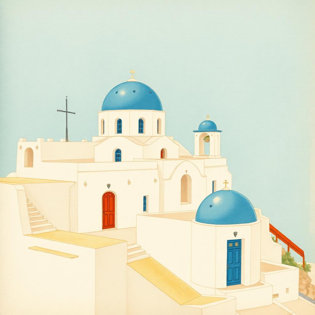 Santorini postcard